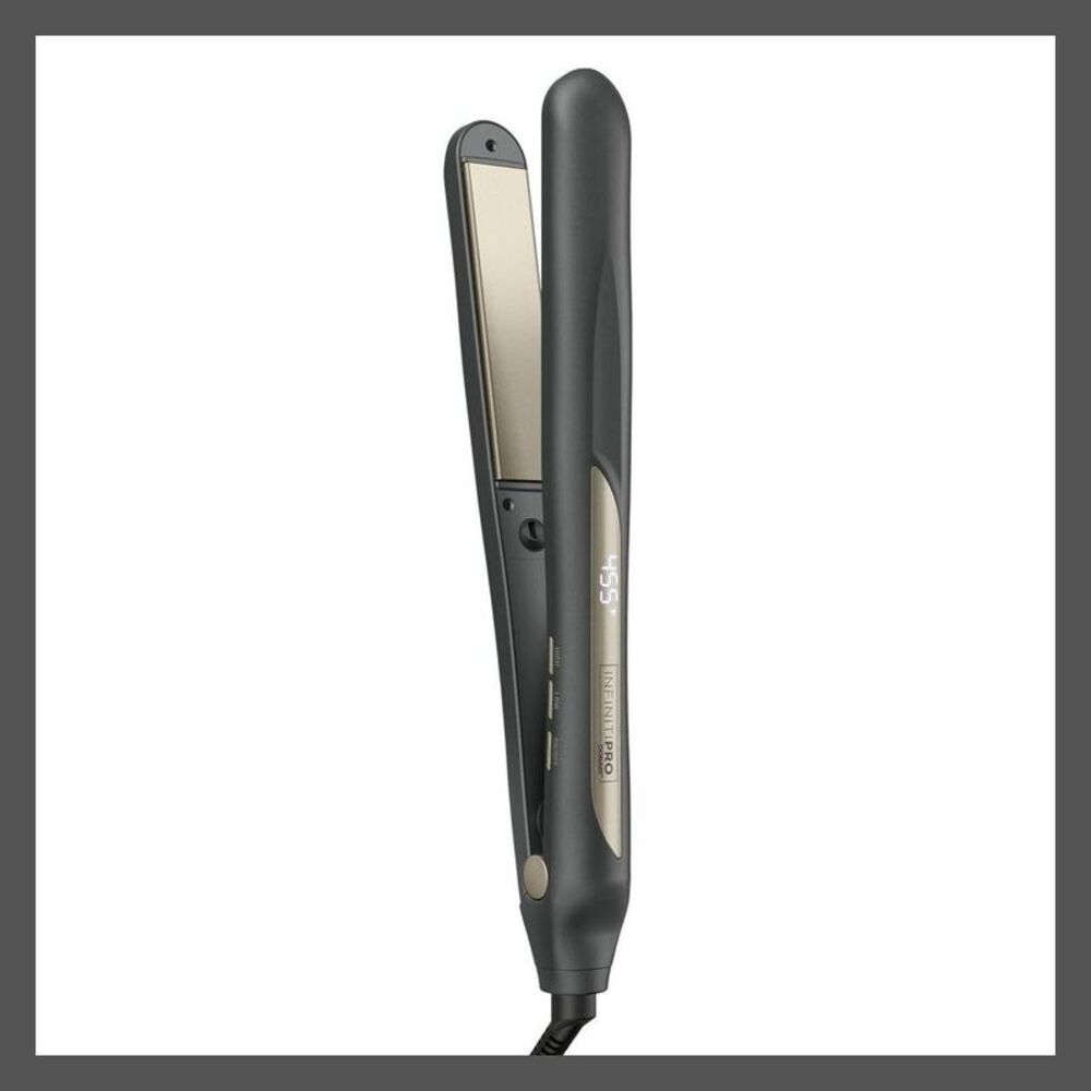 Open Box - Conair -  InfinitiPro Digital Hair Straightener Strai Black